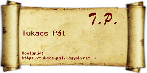 Tukacs Pál névjegykártya