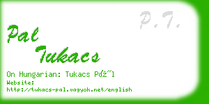 pal tukacs business card